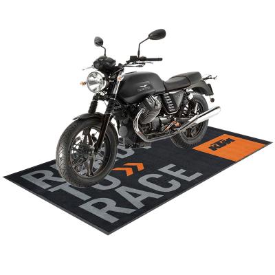 China Stain Resistant Customized Motorcycle Garage Motogp Promotional Printed Mat To Prevent Slippery And Durable for sale