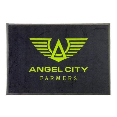 China Rubber Outer Cover Mats Logo Mat Nylon Printed Personal Design Washable Custom Mats for sale