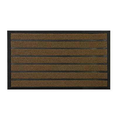 China Indoor Outdoor Waterproof Anti Slip Rubber Door Mat for sale