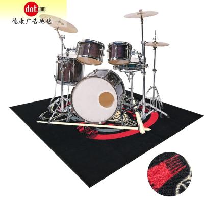 China Durable High Definition Print Logo Drum Customized CLASSIC Stable Mat for sale