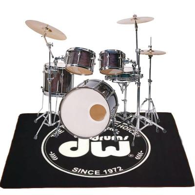 China Non-Slip Drum Set Carpet Custom Logo Drum Mat for sale