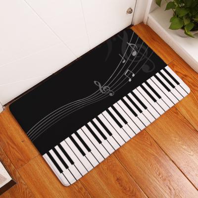 China Non-slip custom printed piano cover with anti-slip backing for sale