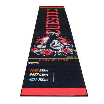 China Cheap Polyester Design Logo Customized Dart Mat for sale