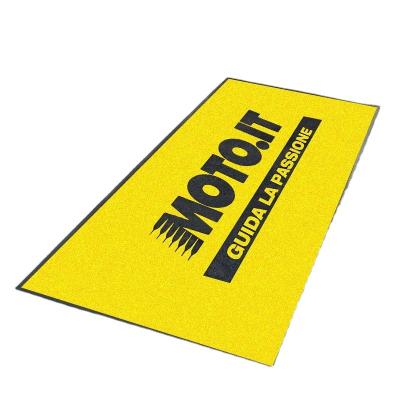 China Stain Resistant Anti Slip Motorcycle Pit Mat Rubber Motorcycle Garage Mat Customized Mat for sale