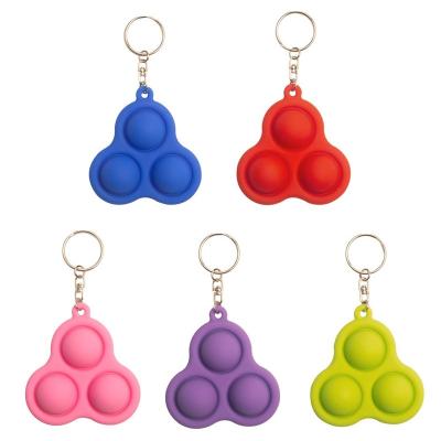 China Fashionable Cheap Solid Color Relax Toys Rodent Key Chain Fun Key Chain Desktop Toys for sale