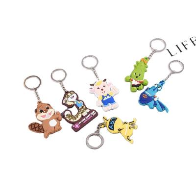 China Fashionable Factory PVC Cartoon Doll Creative Doll Wholesale Soft Head Chain Pendant Gift For Children for sale