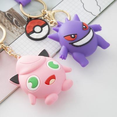 China Fashionable Wholesale Cartoon Logo 3D Waterproof Soft Silicone PVC Key Chain Key Chain for sale