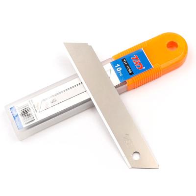 China Slide Open 18mm Carbon Steel Snap Off Utility Knife Blade for sale