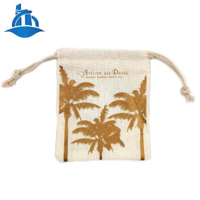 China Eco Friendly Use Wholesale Price Goods Recycle Cotton Pouch Small Brown Jute Bags For Packaging for sale