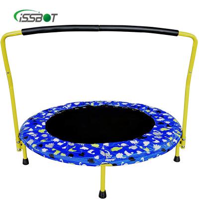 China New Design Kids Indoor Round Net Safety Protector Mini Bed Trampoline Fitness Jumping Trampoline Without Trampoline for sale