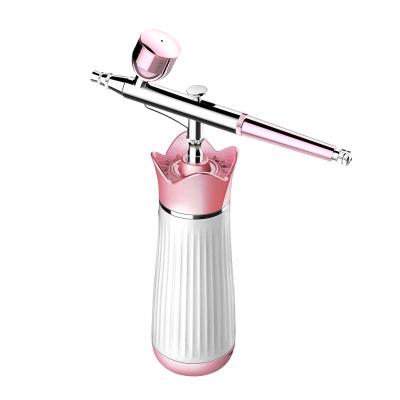 China Kit Makeup Nail Cake Decorating Mini Compressor Machine Airbrush Beauty Airbrush Instruments Oxygen Jet Coloring Art Face Paint Cake MakeupTattoo Nail Deraction for sale