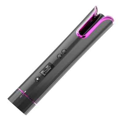 China Hot Selling Radio Wireless Mini Travel Cordless Hair Curler Automatic Magic Rechargeable for sale