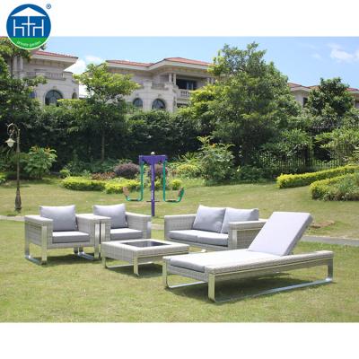 China Outdoor Rattan Furniture Living Room Furniture Outdoor Rattan Weather Furniture Rattan Garden Sofa for sale