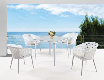 China Modern Cheap Outdoor Dining Chair Leisure Rattan Genuine Rattan Dining Table Set for sale