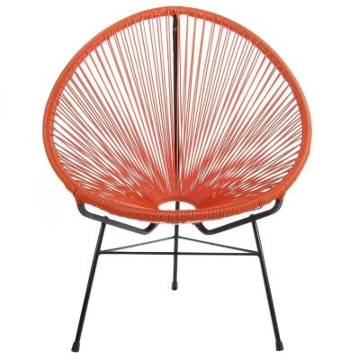 China Factory Modern High Quality Outdoor Garden Furniture Wicker PE Rattan Acapulco Chair for sale