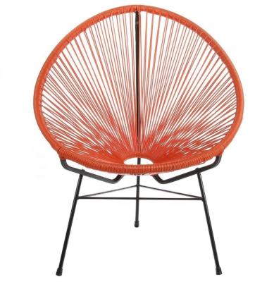 China Modern Popular Factory Acapulco Egg Wicker Lounge Chairs Garden PE Rattan Acapulco Chair for sale