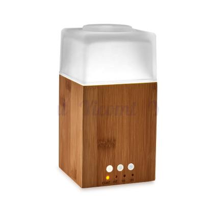 China Real Naturer Bamboo Essential Oil Aroma Diffuser Mini Therapy Bedroom Fragrance Humidifier Machine Aromatherapy Natural Stylish Diffusers for sale