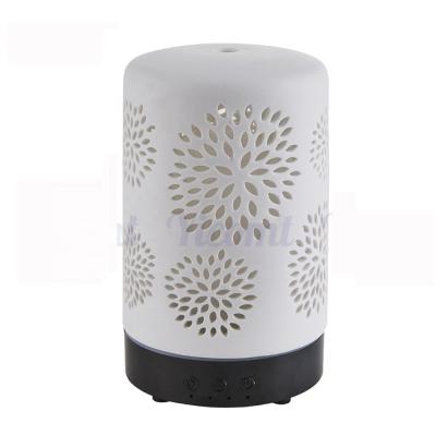 China Mini White Ceramic Aromatherapy Air Humidifier Portable Cool Fragrance Essential Oil Mist Fogger Aroma Diffuser for sale