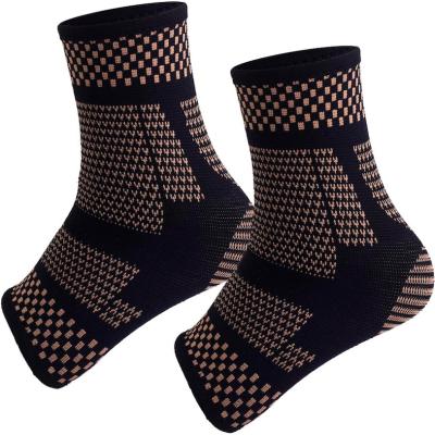 China Hot Selling Best Protection Amazon Core Compression Unisex Copper Ankle Sleeve Factory Directly Low MOQ for sale