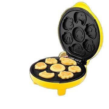 China Electric Household Cartoon Pan Portable Cake Waffle Maker for sale