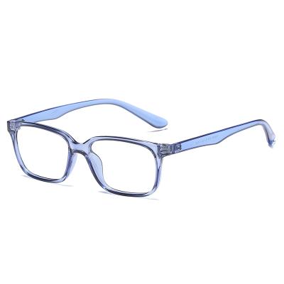 China For Square High Quality Blue Blocking Reading Glasses Kids Computer Reading Glasses Glass Frame TR90 Hot Selling Blue Light Anti Reading Glasses for sale