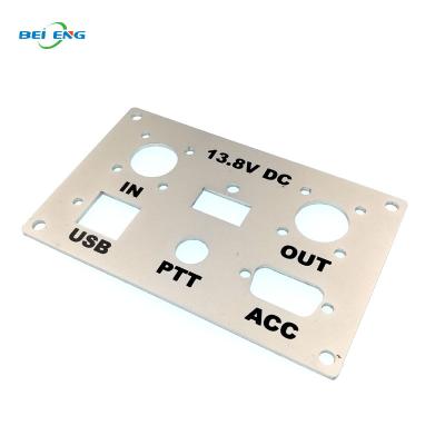 China Laser Cut Silkscreen Aluminum Treatment 5052 - H32 Aluminum Front Panel For Power-HF Amp for sale