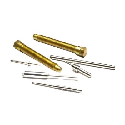 China Hotels CNC Micro Machining Precision Spindle Brass Metal Spindle OEM Micro Machining Spindle for sale