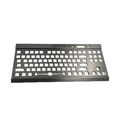 China Stainless Steel Aluminum One Step Machining Mechanical Keyboard Cover Panel Stamping Metal Parts for sale