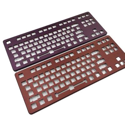 China Custom Multicolor Anodizing Aluminum Milling Keyboard Parts Aluminum Shell for sale