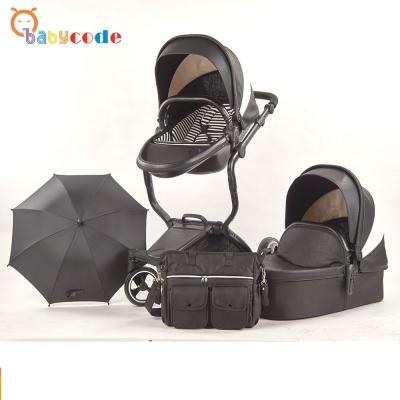 China Polyester competitive price luxury baby stroller 3 in 1 baby pram for sale