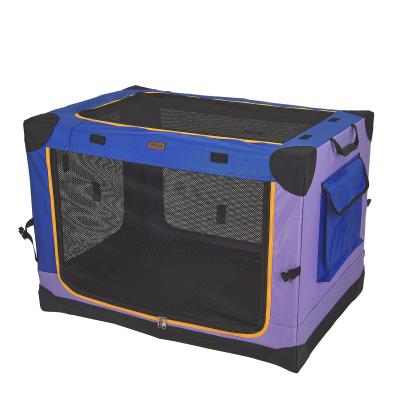 China Metal Folding Cat Dog Pet Iron Cages Indoor And Outdoor Easy Folding Viable Dog Case Small for sale