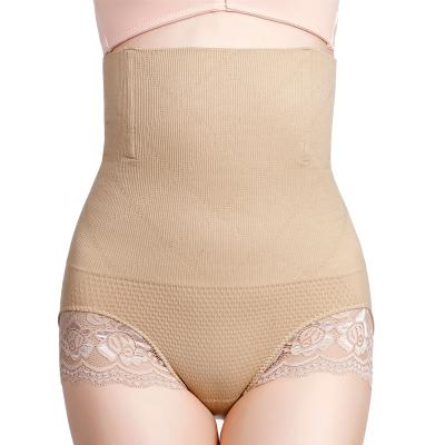 China Antibacterial Women's Belly Shaper Shapewear Postpartum Slim Body Control High Pants Hip Enhancer Lace Shapers Panties for sale