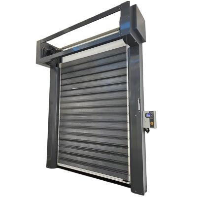 China Factory direct sale modern metal fast rolling up industrial hard shutter aluminum quick open end for sale