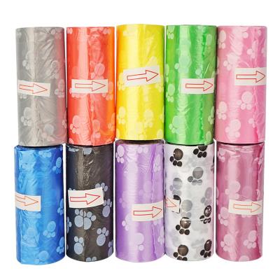 China Colorful Waste Plastic Dogs Trash Bag Dog Pet Poop Bag For Dog Poop for sale