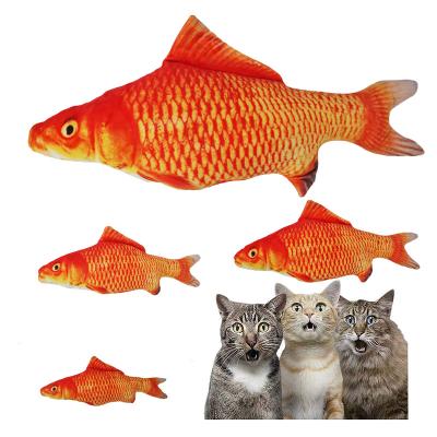 China Hot Selling USB 3D Simulation Catnip Nylon Hot Moving Fish Electric Fish Toy For Cats for sale