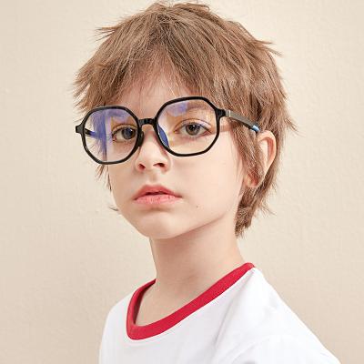 China New Anti-bluish Glass Children's Classic Blu-ray Glass Polygon Computer Glasses Blue Light Glasses For Boys And Girls Kids Optical for sale