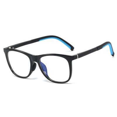 China New Anti-blue glass children's blue opaque glasses for boys and girls TR90 two color computer glass classic fashion learning mirror 5206 for sale