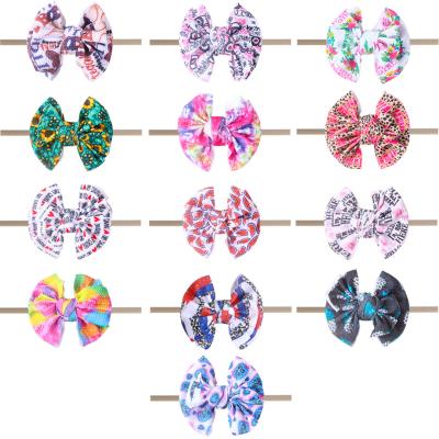 China FanYue Easy Baby Headbands 2021 New Baby Turban Headbands Custom Printed Baby Bow Headband for sale