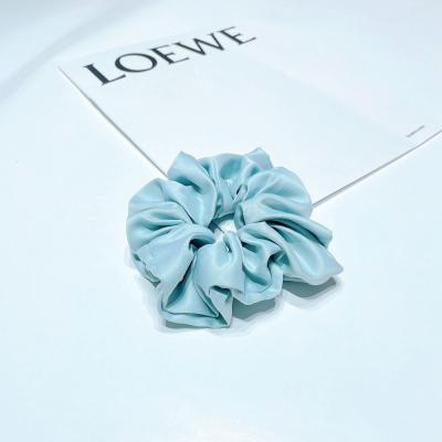 China FanYue 2022 Fashion Hair Accessories Solid Color Winter Easy Ins Style Satin Oversized Hair Scrunchies for sale