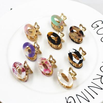 China 2021 Korean Style Custom Made Easy Wholesale Hot Sell Small Clear Claw Hair Acetate Hairpin Hair Clip 2021 for sale