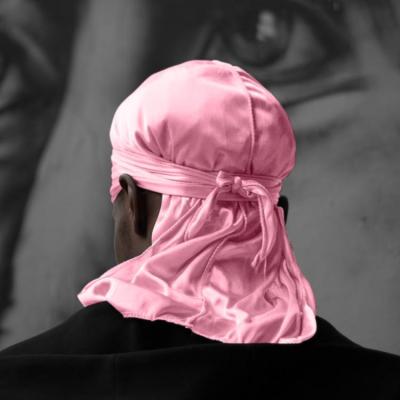 China Durag 2021 new arrival durags pure silky durags solid color solid color long tail pirate hat high quality custom made wholesale for sale