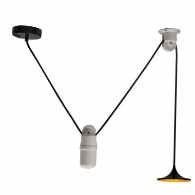 China Light fittings porcelain pulley and counterweights for rise and fall pendant lamps for sale