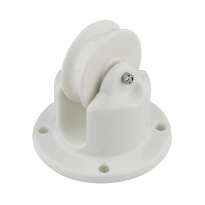 China Indoor Porcelain Pulley Block and White Black Height Adjustment Pulley Counterweight for Rise and Fall Pendant Lights for sale