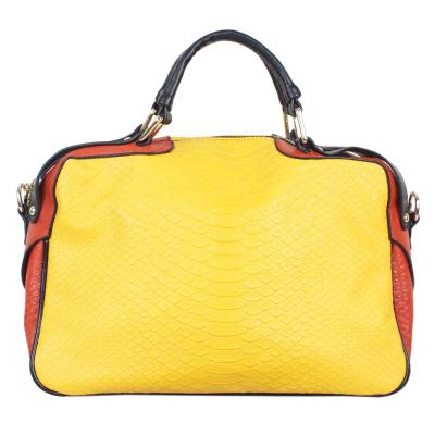 China Motorcycle & Biker New Arrival Snakeskin Shoulder Bag Candy Color Young Lady Morocco Leather Bags for sale