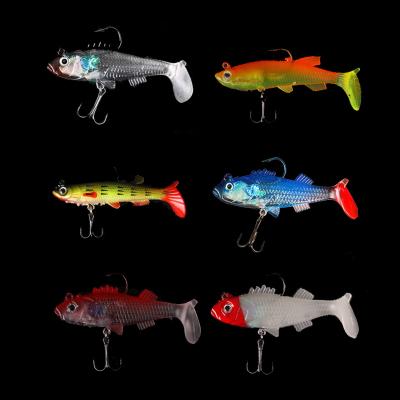 China XINASL08 PVC Soft Lure Fishing Lure 8g/10g/15g Bass Paddle Tail Lead Jig PESCA Deep Running Swim Bait for sale