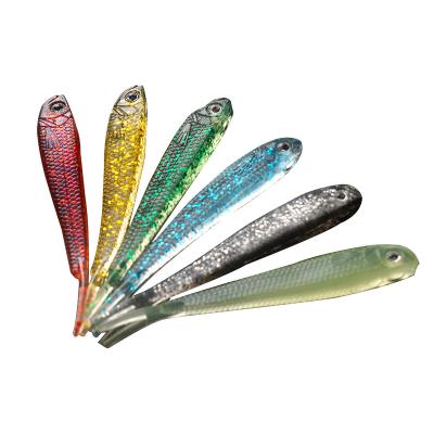 China Soft Bait 1.2g Freshwater Saltwater Tail PVC XINASL04 Fork Fork Fishing Tackle Outdoor Lures 7cm for sale