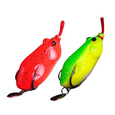 China XINASL07 Mini PVC Water Jump Floating Plastic High Quality Rubber Top Building Soft Fishing Lure for sale