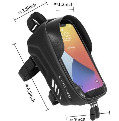 China Water Resistant ASRQGOAL Motorcycle Bicycle Handlebar Phone Mount Bag Front Tube Frame Cycling Case Folding Waterproof Bike Electric Bag for sale