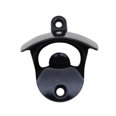 China Souvenir Black Wall Mount Metal Beer Bottle Opener for sale