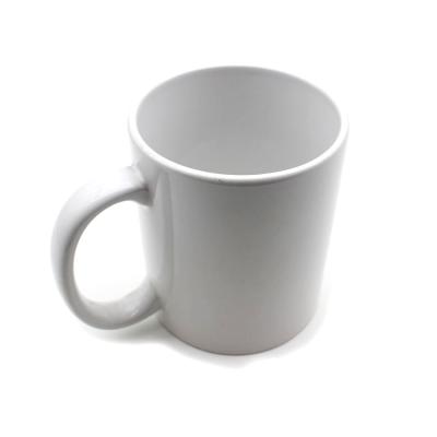 China Disposable White Sublimation Porcelain Mug Heat Transfer Travel Coffee Tea Ceramic Mug for sale